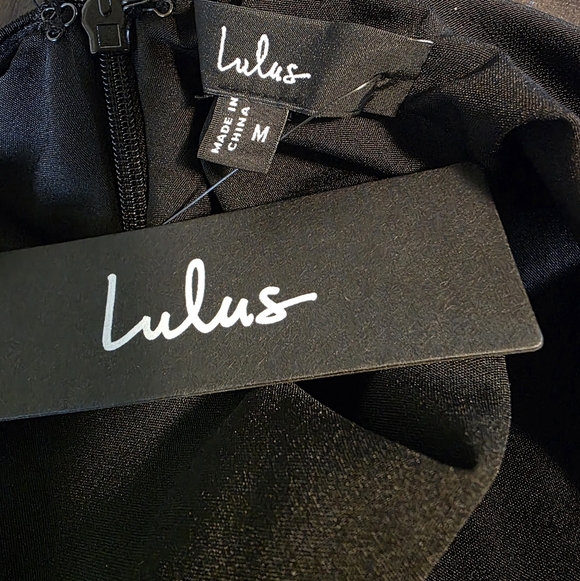 Lulus Beyond Classy Black Satin Backless Keyhole Halter Midi Dress - Picture 10 of 13